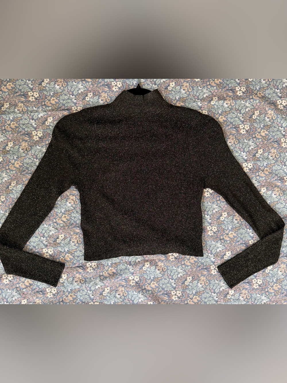 Lululemon Glitter Knit Twist-Back Long-Sleeve Shirt